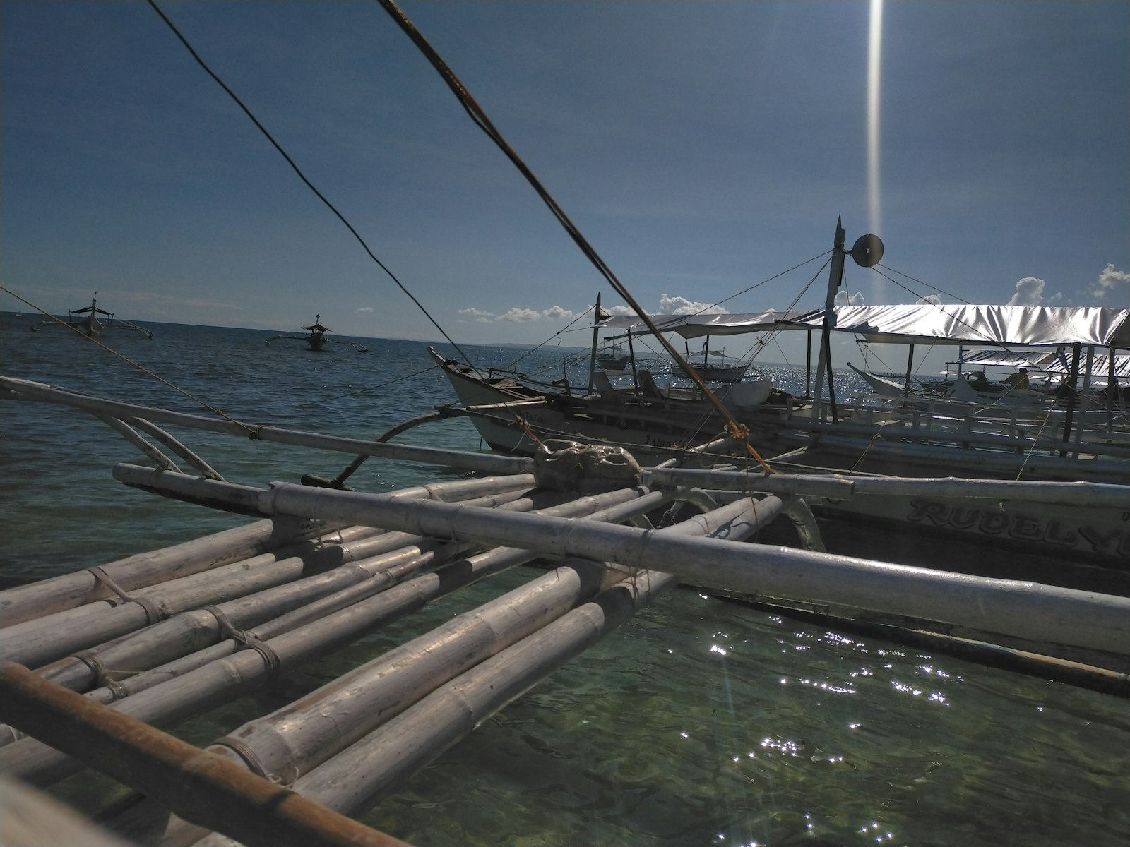 Boats off Bantayan Island